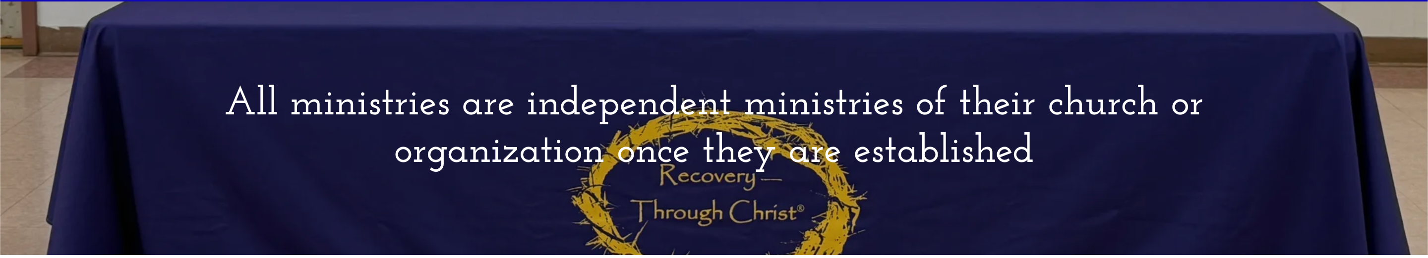 Recovery-Through Christ banner
